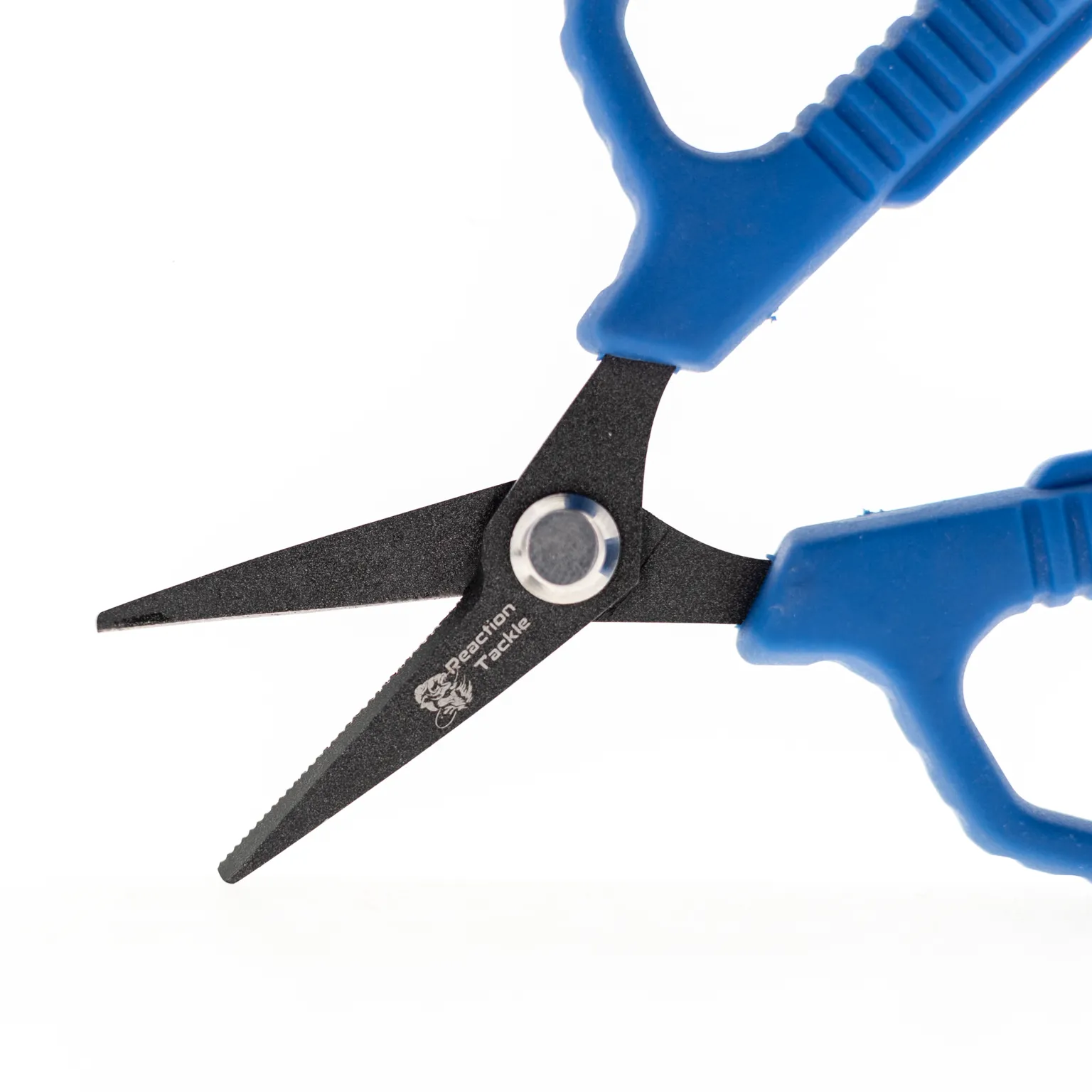 Reaction Tackle 4.5" Fishing Scissors with Retractable Lanyard & Carabiner - NEW