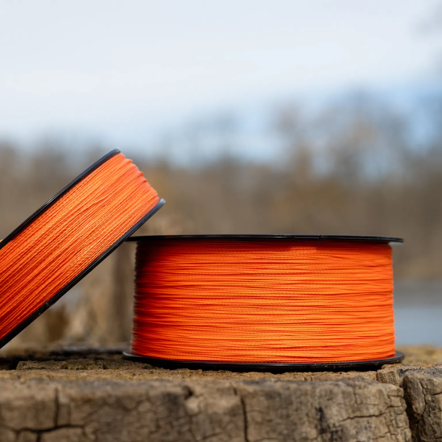 Reaction Tackle Braided Fishing Line - Hi-Vis Orange