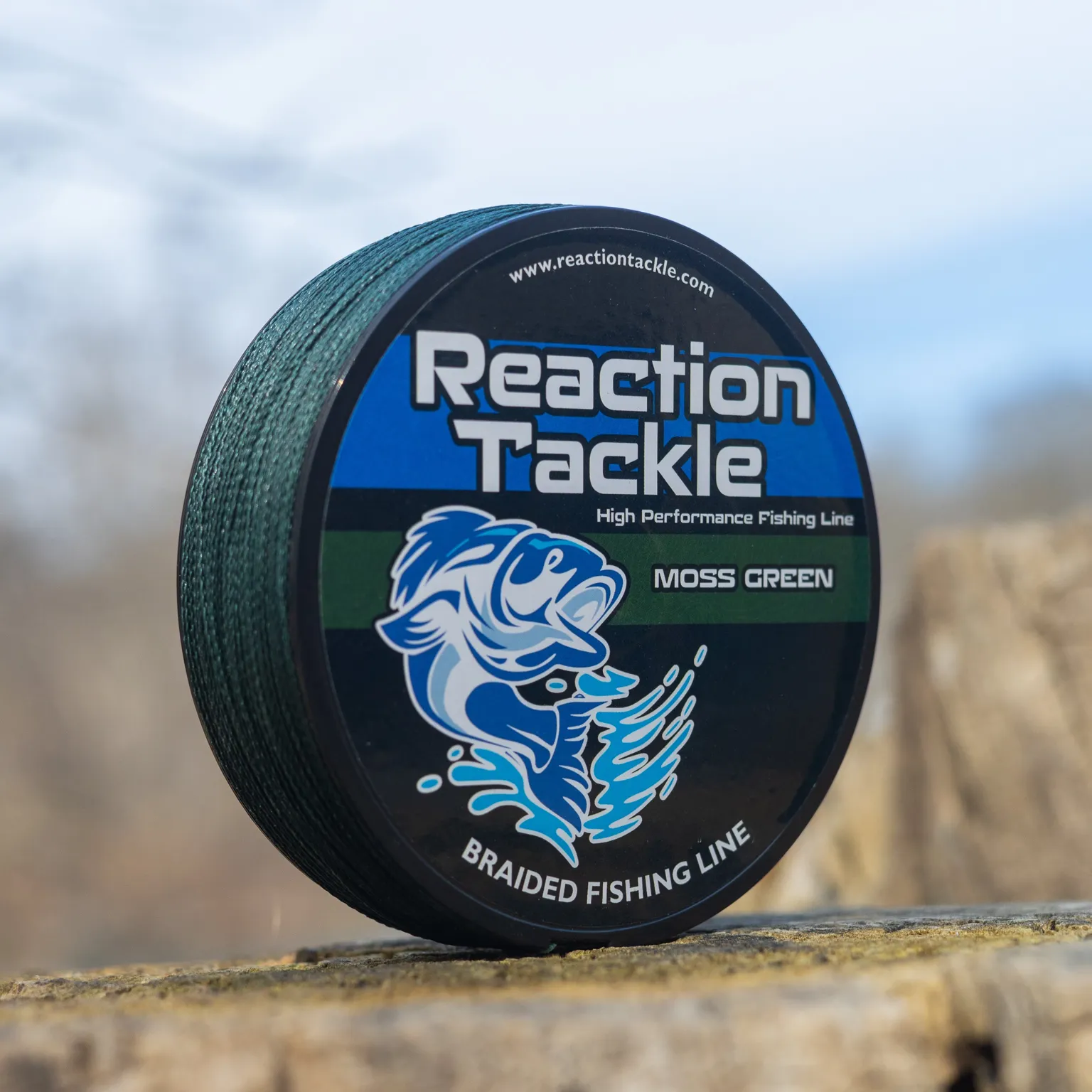 Reaction Tackle Braided Fishing Line - Moss Green